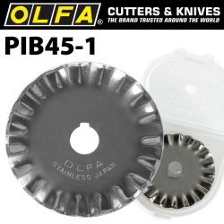 Olfa Blades Rotary Pinking Cutter 1 PK 45MM