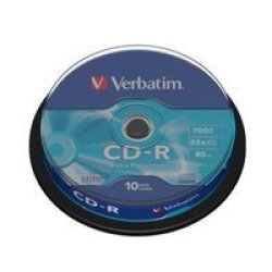 Verbatim Cd-r Extra Protection Cds Spindle Of 10
