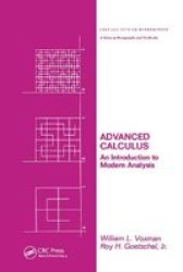 Advanced Calculus - An Introduction To Modern Analysis Paperback