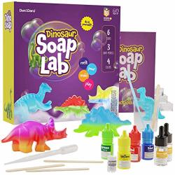 Dino Soap Making Kit For Kids - Dinosaur Science Kits For Kids All Ages - Stem Diy Activity Craft Kits - Crafts Gift For