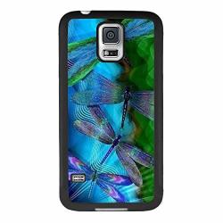 Phone Case Samsung Galaxy S5 Dragonfly Chyfs Phone Case PC Tpu Black Protective Case Samsung Galaxy S5