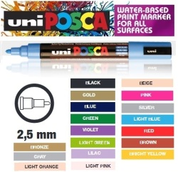 Uni Posca Paint Marker- 1.8-2.5mm Pc5m - Black