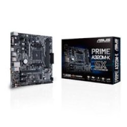 Asus Prime A320M-K Uatx Motherboard With LED Lighting AM4