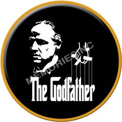 Godfather Round Metal Sign