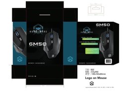 GM50 Wired Gaming Mouse Black