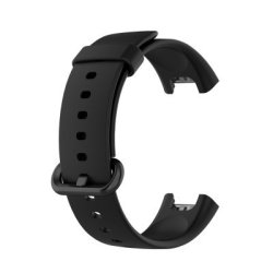 For Xiaomi Mi Watch Lite Redmi Watch Silicone Replacement Strap Watchband Size: One Size Black