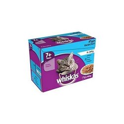 Whiskas Senior Pouch Fish Selection In Jelly 100GM 12 Pack 1.2KG