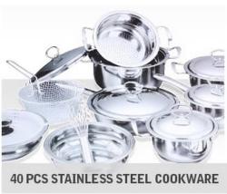 Stainless Steel Cookware Set 40 Piece
