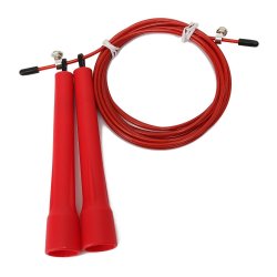 Adjustable 3M Speed Steel Wire Jump Rope Sports Skipping Crossfit Fitnesss Equipment Color: Red