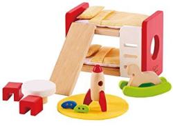 Hape Wooden Doll House Furniture Children's Room With Accessories