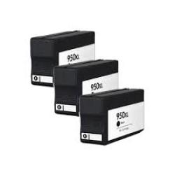 HP Compatible 950XL Black Ink Cartridge 3-PACK