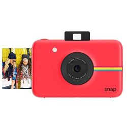 Polaroid Snap Instant Digital Camera Red With Zink Zero Ink Printing Technology