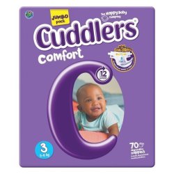 Cuddlers Comfort Diapers Size 3 70 Pack