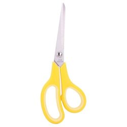 Deli Classic 195MM Large Handle Soft Grip Scissors - 6002 - Yellow