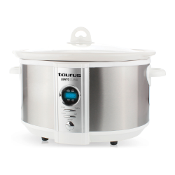 Taurus Digital Stainless Steel 320W Slow Cooker Brushed 6.5L