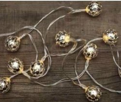Globe String Lights Silver - Battery Operated - Best Quality - Get 2 At This Discounted Price