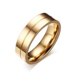 Trendy Wedding Bands Rings For Women Men Love Gold-color Stainless Steel... - 11 1 Piece For Men