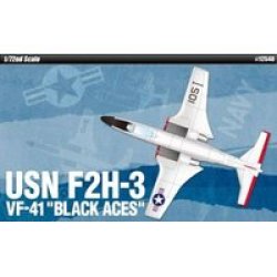 - 1 72 - Usn F2H-3 Banshee VF-41 Black Aces Plastic Model Kit