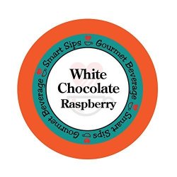Smart Sips White Chocolate Raspberry Gourmet Flavored Coffee 24 Count Compatible With All Keurig K-cup Machines