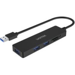 UNITEK USB3.1 3-PORT USB Hub With Card Reader H1108A