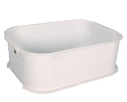 White Food Tray Crate - 600 X 400 X 195MM