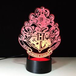 Harry Potter Hogwarts 3D Colour-changing LED Table Lamp