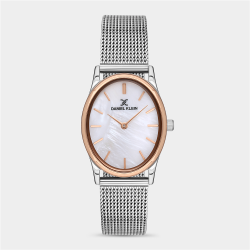 Women&apos S Mother Of Pearl Dial Stainless Steel Mesh Watch