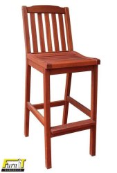 Bar Chair Outdoor - No Arm Rests - Hardwood - Outdoor
