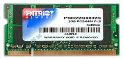 Sl 2GB - 800MHZ DDR2 So-dimm Ds CL6 Memory Module