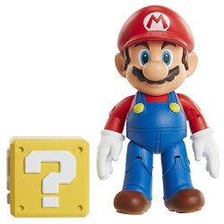World Of Nintendo Mario With Coin Box Action Figure 4