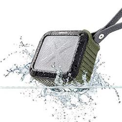 Allimity Portable Bluetooth Outdoor Speaker Waterproof With 12 Hours Play And 33FT Range 3.5MM Audio Cable Compatible With All Bluetooth Devices Army Green