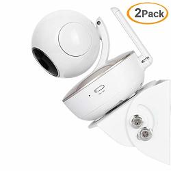2 Pack Adjustable Wall Mount For Baby Monitor Easy To Install Suitable For Motorola Baby Monitor Infant Optics DXR-8 Samsung Babysense HelloBaby Arlo And