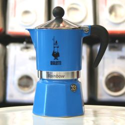 Bialetti Rainbow Espresso Pot - Stovetop Espresso Maker - Moka Pot 6 Cup - Rainbow Espresso Pot - Stovetop Espresso Maker - Moka