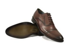 Calvano Oxford Genuine Leather Shoes Burgundy