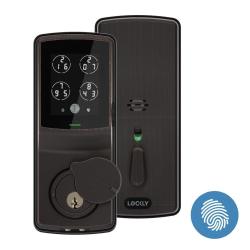 PIN Genie Lockly Bluetooth Keyless Entry Smart Door Lock Pgd 728F Patented Keypad alarm System Advanced 3D Fingerprint Reader Ios And Android Compatible