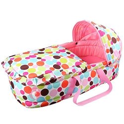 OLizee Baby Carrycot Infant Carrier Snuggle Nest Baby Infant Cribs Infant Transporter Nursery Portable Infant Basket Pink