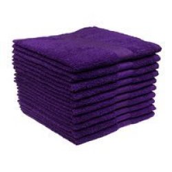 Recycled Ocean& 39 S Yarn Guest Towels 380GSM 33X050CMS Violet 10 Pack