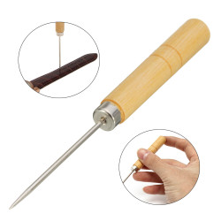 Leather Craft Cloth Awl Tool Pin Sewing Punching Hole Tool Maker Watchmaker Woo