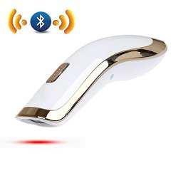 Powerrider MINI Bluetooth Wireless Handhede Barcode Scanner Ccd Bar Code Reader For Ipad iphone android Smartphone Support Phone Screen White