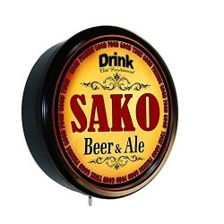Sako Beer And Ale Cerveza Lighted Wall Sign