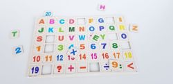 Alphabet And Numbers Fridge Magnets