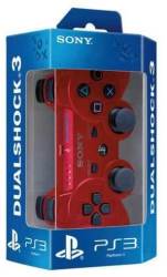 Official Sony Playstation 3 Dualshock 3 Sixaxis Wireless Controller Garnet Red Azurite Blue