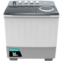 Hisense 16KG Twin-tub Washing Machine White Air Dry And Big NOBS-WSDE163