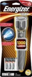 Energizer Vision HD Focus Metal Light 1300 Lumens Including 6X Aa