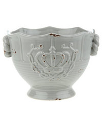 Bali Decorative Pastel Ceramic Bowl in Grey