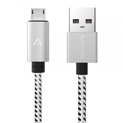 Ganvol 3M Long Micro USB Cable Ultra Durable Nylon Braided Tangle-free Charger Sync Cable For Android Smartphones Samsung Google Nexus Huawei Oneplus LG Sony