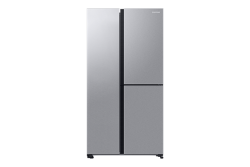 Samsung 595L Nett Food Showcase Side By Side Fridge With Beverage Centre - Clean Steel Finish