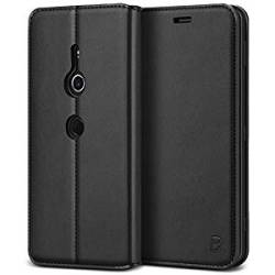 BEZ Xperia XZ2 Case Protective Pu Leather Flip Wallet Phone Cover Sony Xperia XZ2 A Card Ho