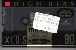 Maxell Xlii-s 90 Minute Audio Cassette Tape