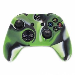 Coohole Fashion Cool Game Soft Camouflage Silicone Case Cover For Xbox One Wireless Controller For Xbox One Green